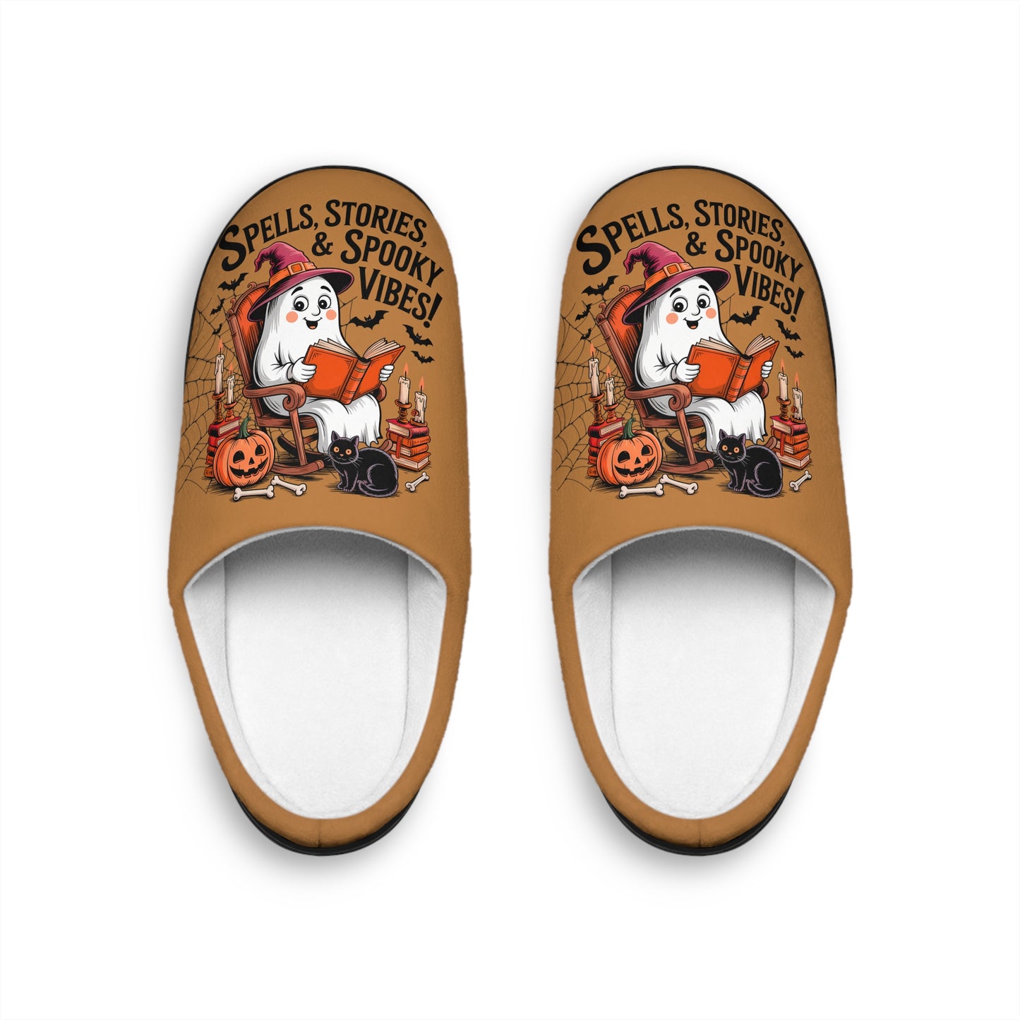 Cozy Halloween Slippers for Women, Spooky Vibes, Comfy Indoor Footwear, Fun Gift Idea, Holiday Essentials, Scary Movie Nights