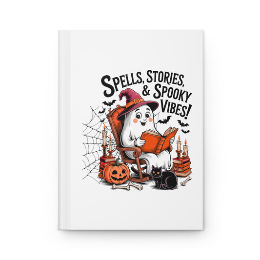 Halloween Hardcover Journal - Spells, Stories & Spooky Vibes! | Perfect for Writing, Sketching, or Journaling | Seasonal Gift for [...]