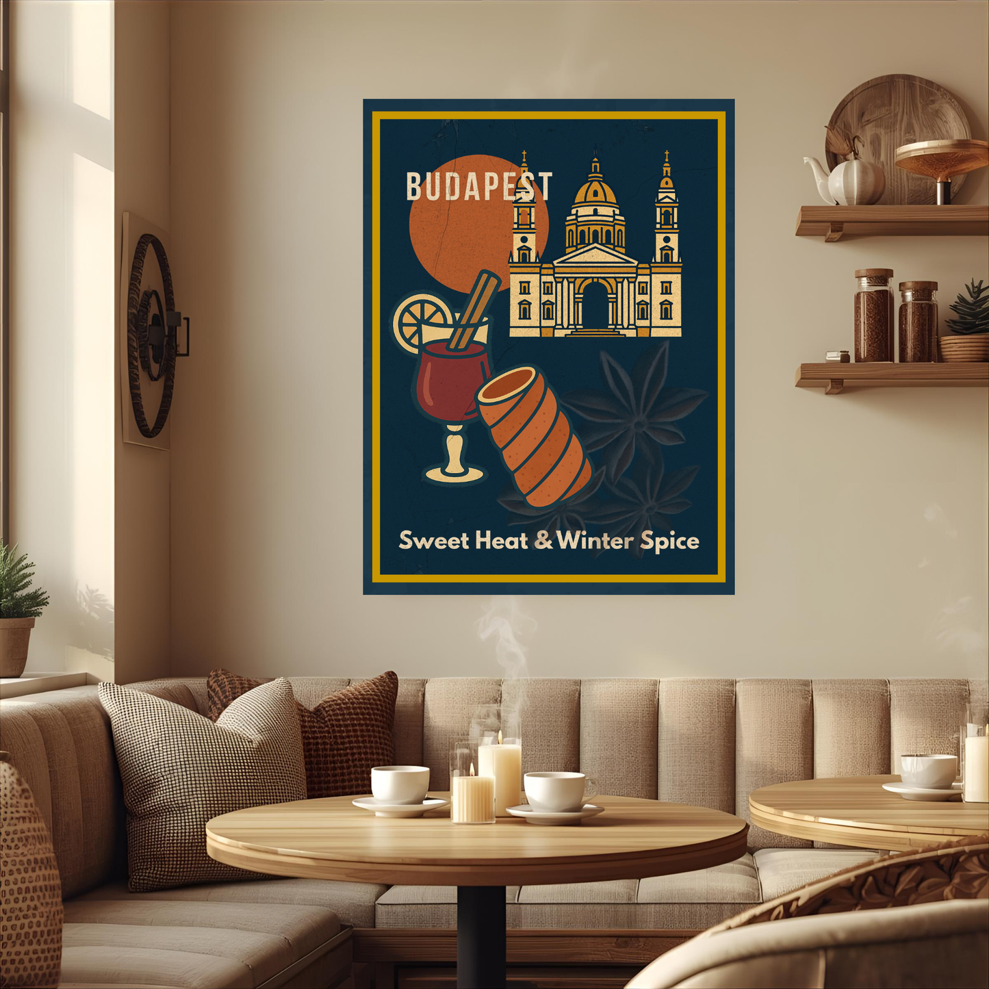 Budapest Urban Gastro – Sweet Heat & Winter Spice Poszter (Premium Matt)
