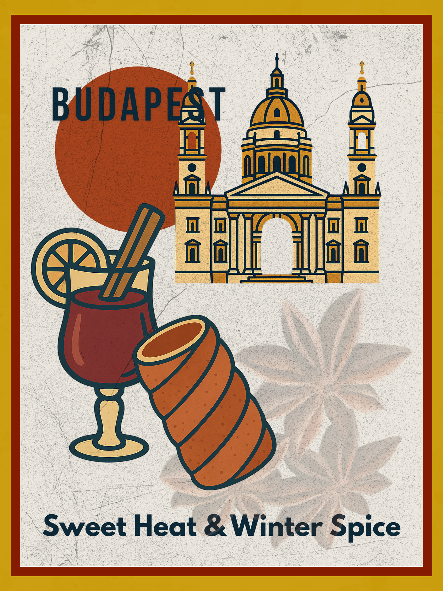 Budapest Urban Gastro – Sweet Heat & Winter Spice Poszter (Premium Matt)
