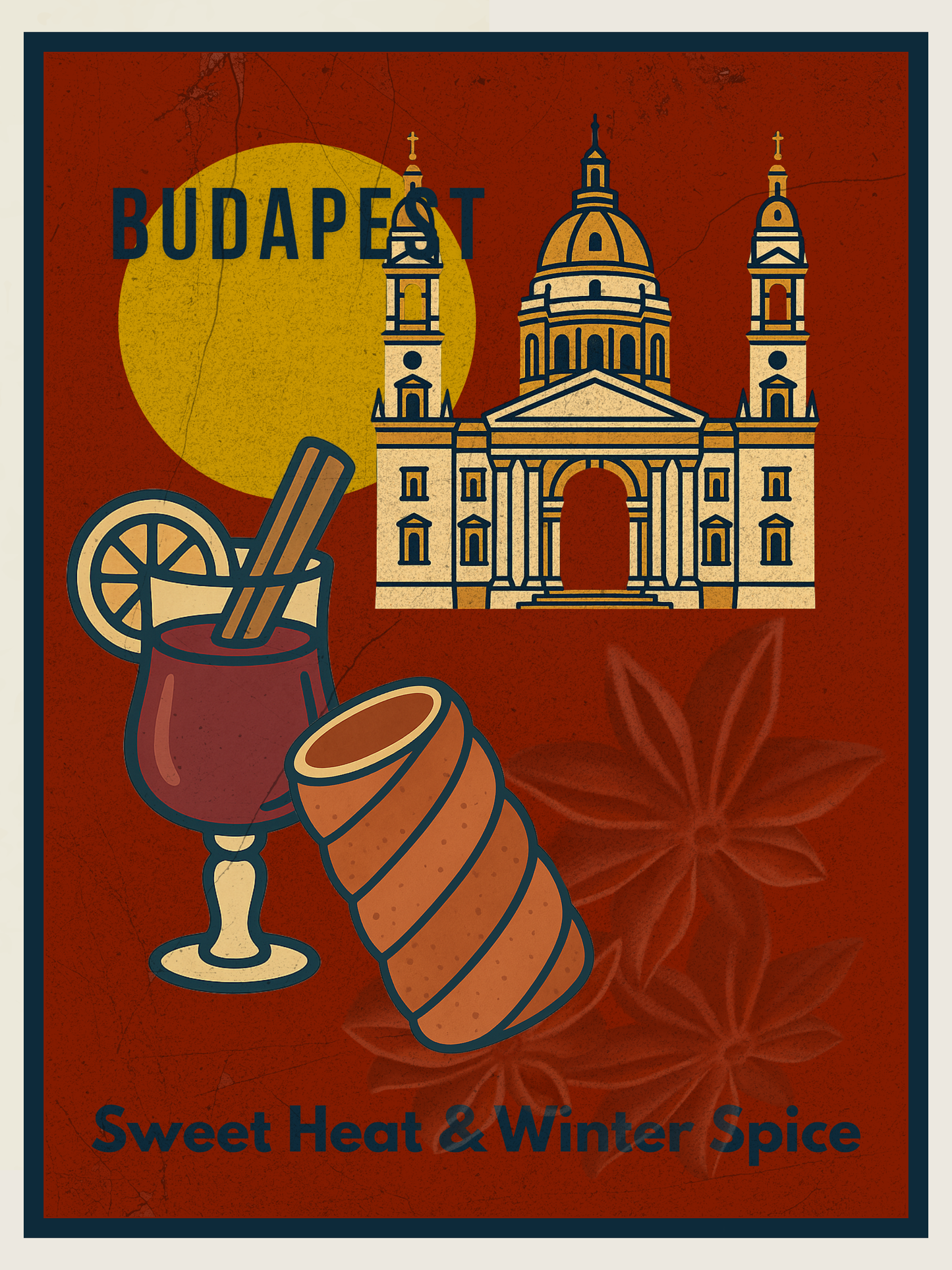 Budapest Urban Gastro – Sweet Heat & Winter Spice Poszter (Premium Matt)