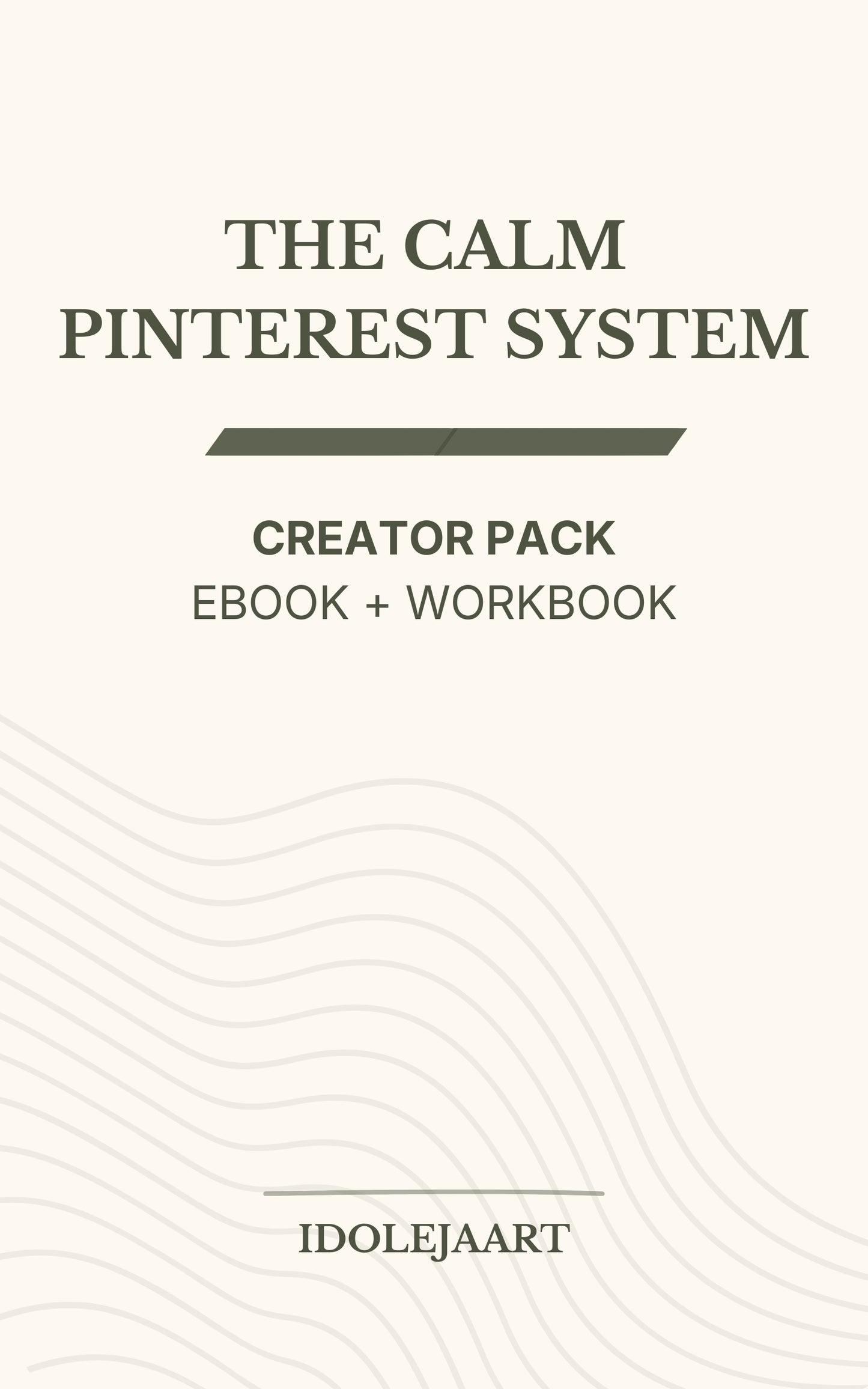 Pinterest strategy ebook for creators – The Calm Pinterest System digital guide - Creator Pack
