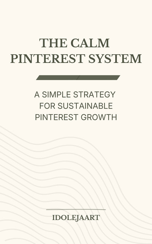 Pinterest strategy ebook for creators – The Calm Pinterest System digital guide