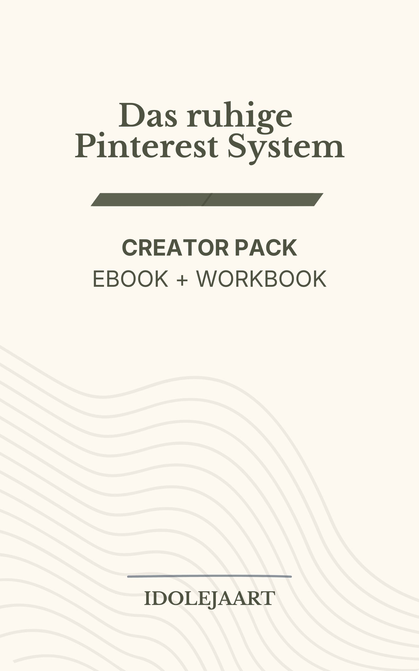 Das ruhige Pinterest System - Pinterest Strategie Guide für Creator Ebook (Deutsch)