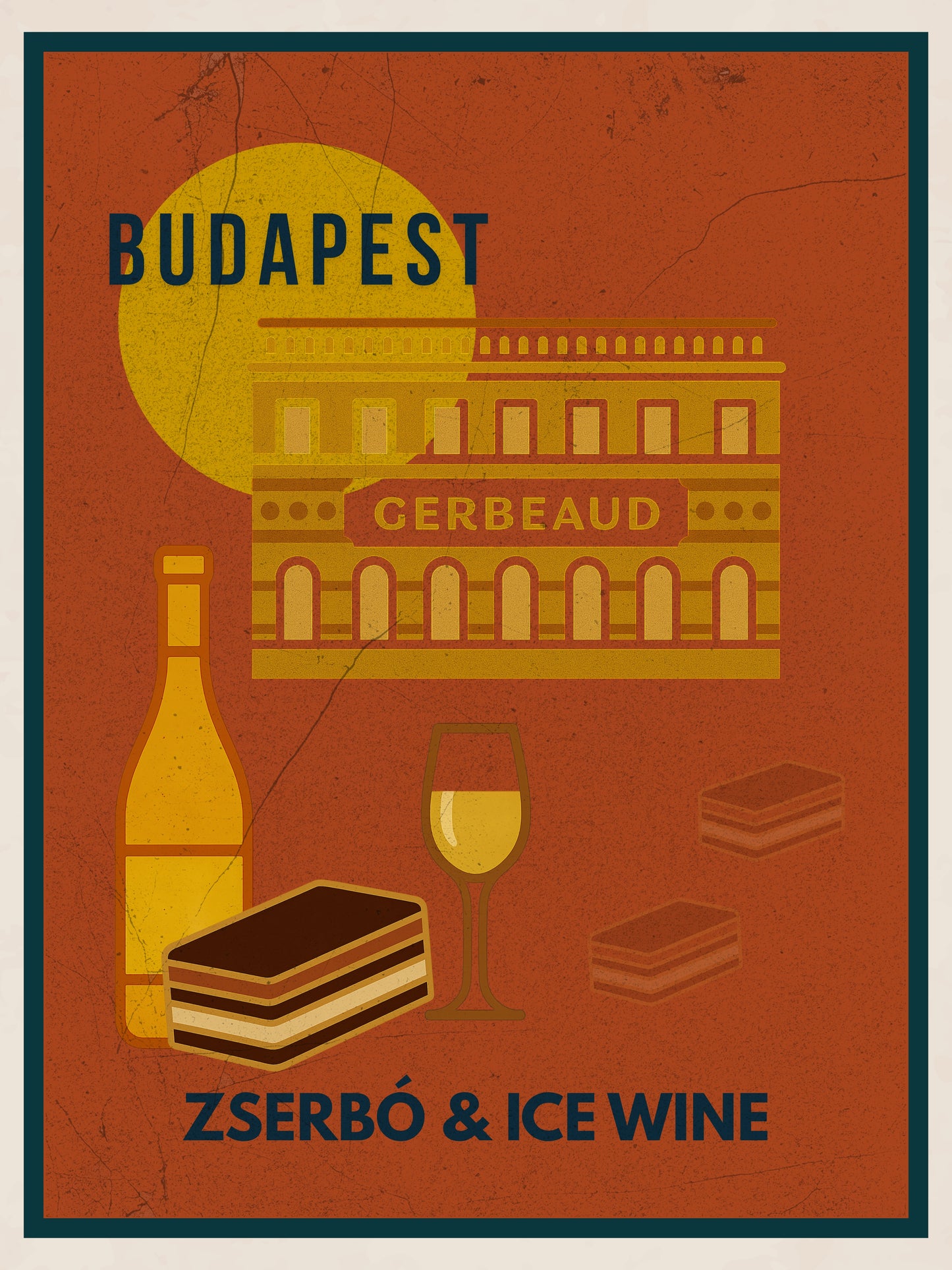Zserbó & Ice Wine - Budapest Urban Gastro Poster